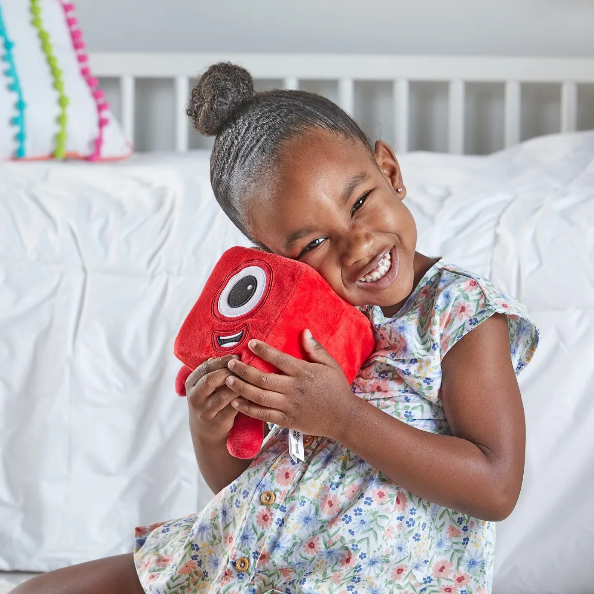 لعبة Numberblock One المحشوة من Learning Resources، رفيق تعليمي ناعم ومحبب، منتج مرخص رسميًا من Learning Resources