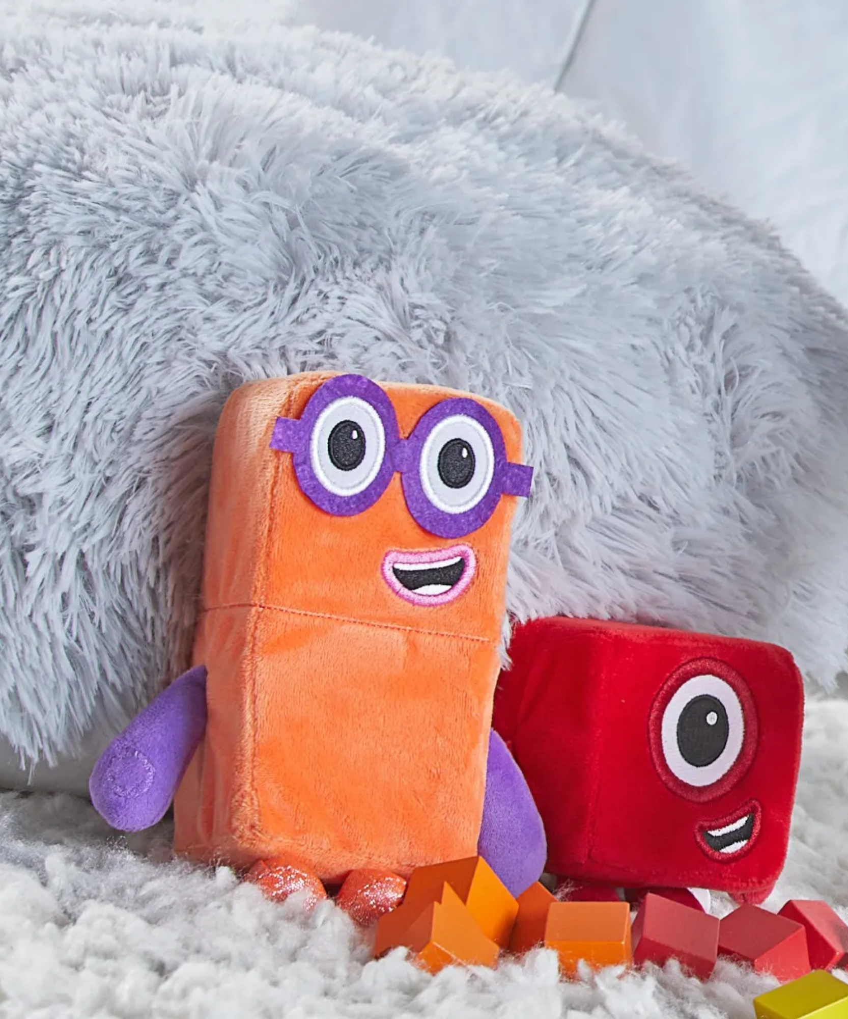 موارد التعلم Numberblocks One and Two Playful Pals، ألعاب قطيفة ناعمة للأطفال، منتج مرخص رسميًا من Learning Resources