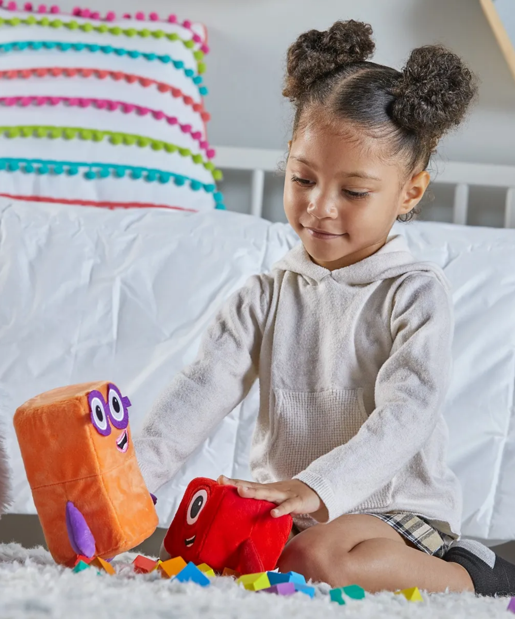 موارد التعلم Numberblocks One and Two Playful Pals، ألعاب قطيفة ناعمة للأطفال، منتج مرخص رسميًا من Learning Resources