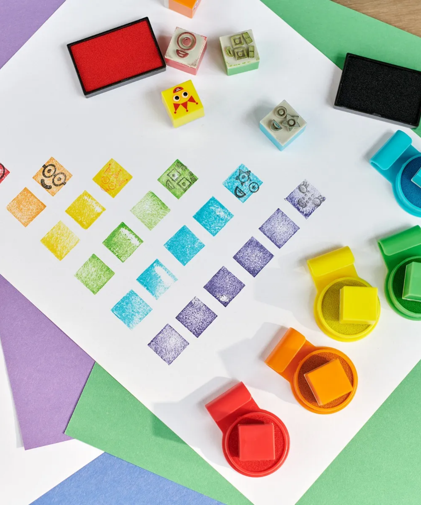 مجموعة أنشطة طوابع Numberblocks Stampoline Park من Learning Resources، ابتكر مغامرات Numberblocks الخاصة بك، مجموعة من 32 قطعة للفنون والحرف اليدوية للأطفال، مرخصة رسميًا من Learning Resources