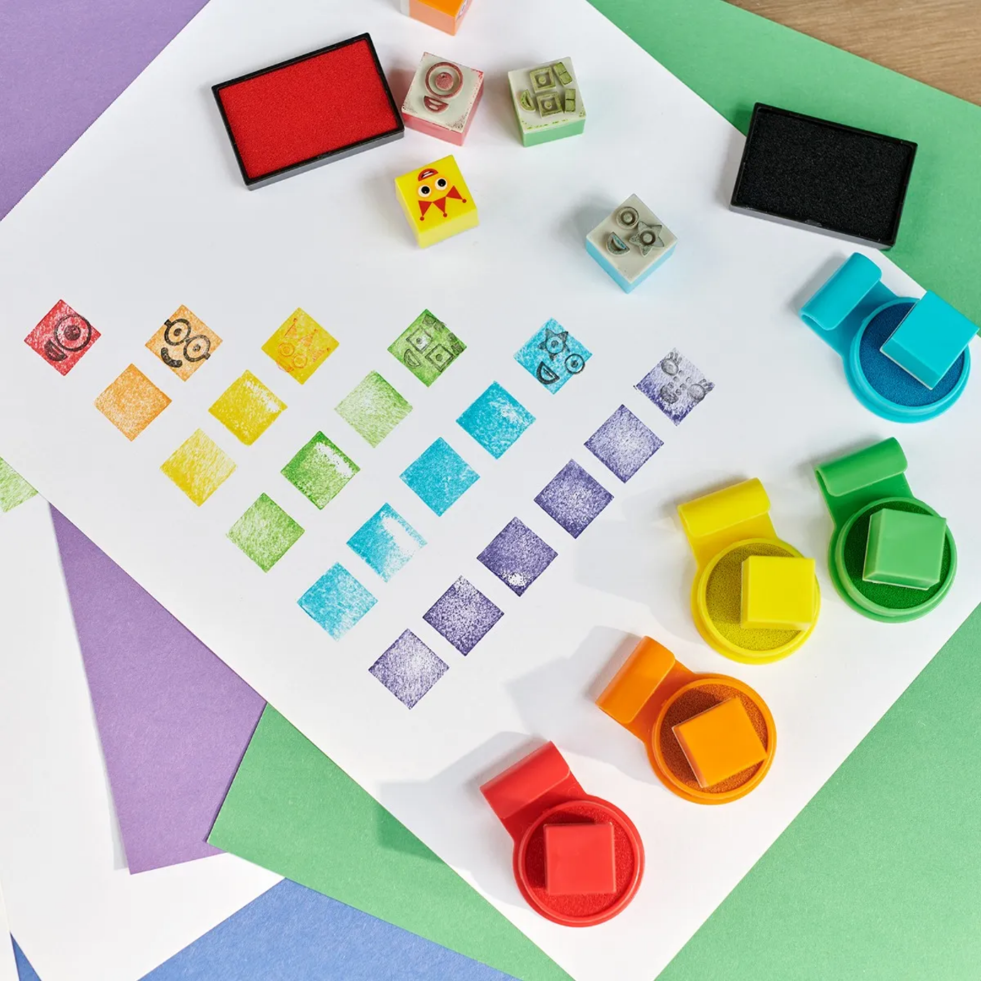 مجموعة أنشطة طوابع Numberblocks Stampoline Park من Learning Resources، ابتكر مغامرات Numberblocks الخاصة بك، مجموعة من 32 قطعة للفنون والحرف اليدوية للأطفال، مرخصة رسميًا من Learning Resources