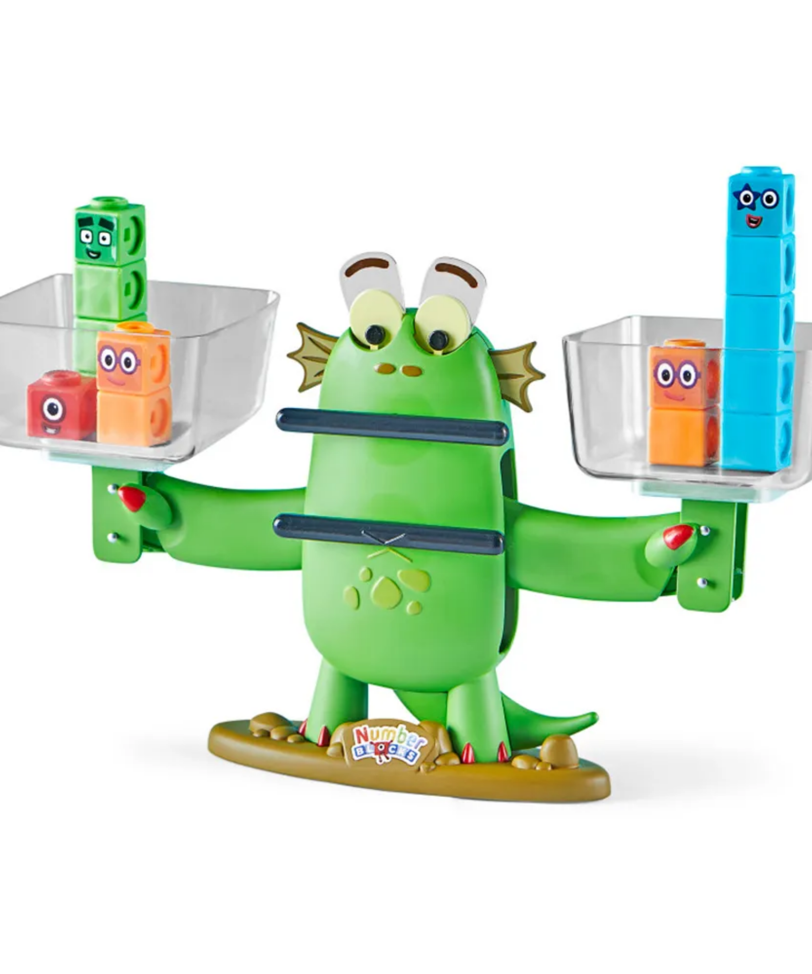 مجموعة أنشطة التوازن من مجموعة Numberblocks Blockzee من Learning Resources، لعبة رياضيات تفاعلية مع مقياس التوازن والمكعبات، تعلم أكبر من، وأصغر من، ويساوي، للأعمار من 3 سنوات فما فوق