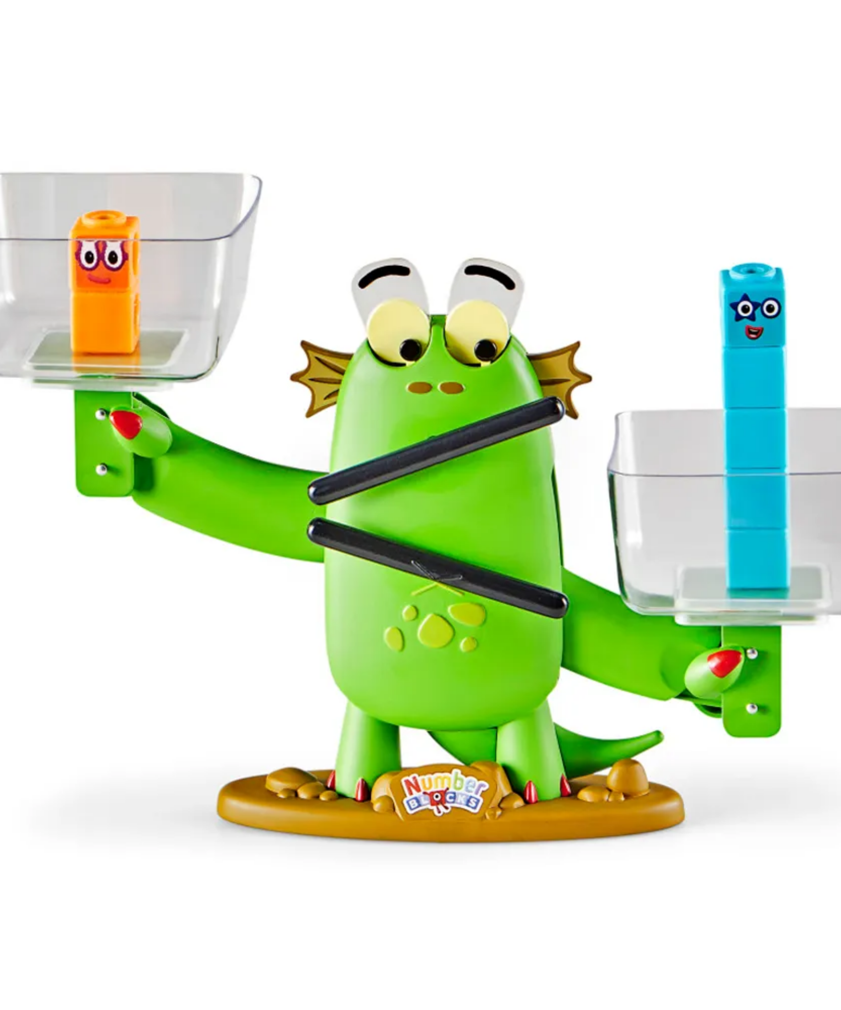 مجموعة أنشطة التوازن من مجموعة Numberblocks Blockzee من Learning Resources، لعبة رياضيات تفاعلية مع مقياس التوازن والمكعبات، تعلم أكبر من، وأصغر من، ويساوي، للأعمار من 3 سنوات فما فوق