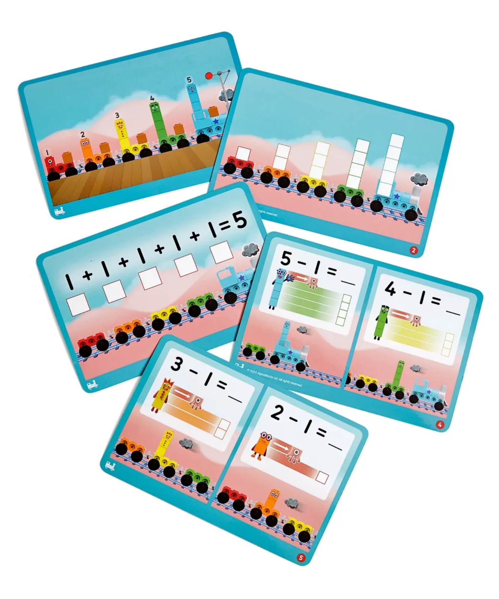 مجموعة أنشطة قطار الأرقام السريع من MathLink Cubes Numberblocks من Learning Resources، لعبة قطار الأرقام القابلة للبناء مع أنشطة الرياضيات، للأعمار من 3 سنوات فما فوق