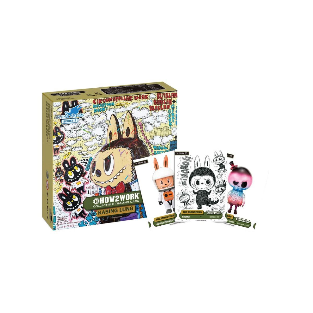 Labubu Monsters Series 3 Collectible Chrome Cards Box – 10 Packs with 6 Cards Each, Premium Metallic Finish