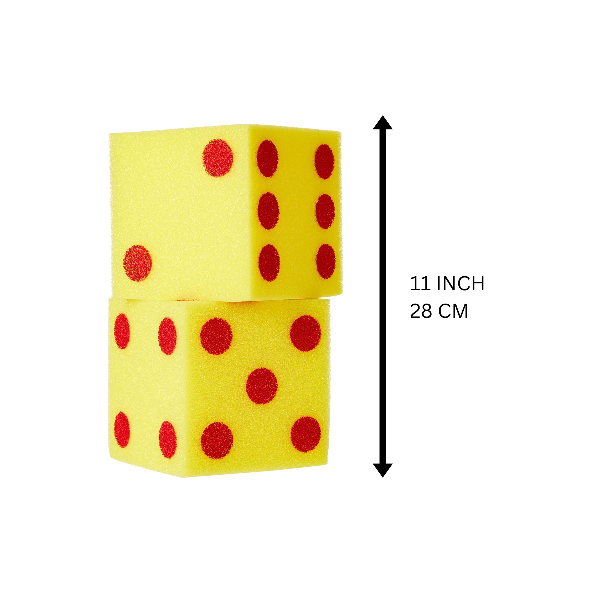 مكعبات النقاط الناعمة العملاقة من Learning Resources، مجموعة من 2 مكعب رغوي كبير الحجم لألعاب الرياضيات والأرقام المبكرة، للأعمار من 3 سنوات فما فوق