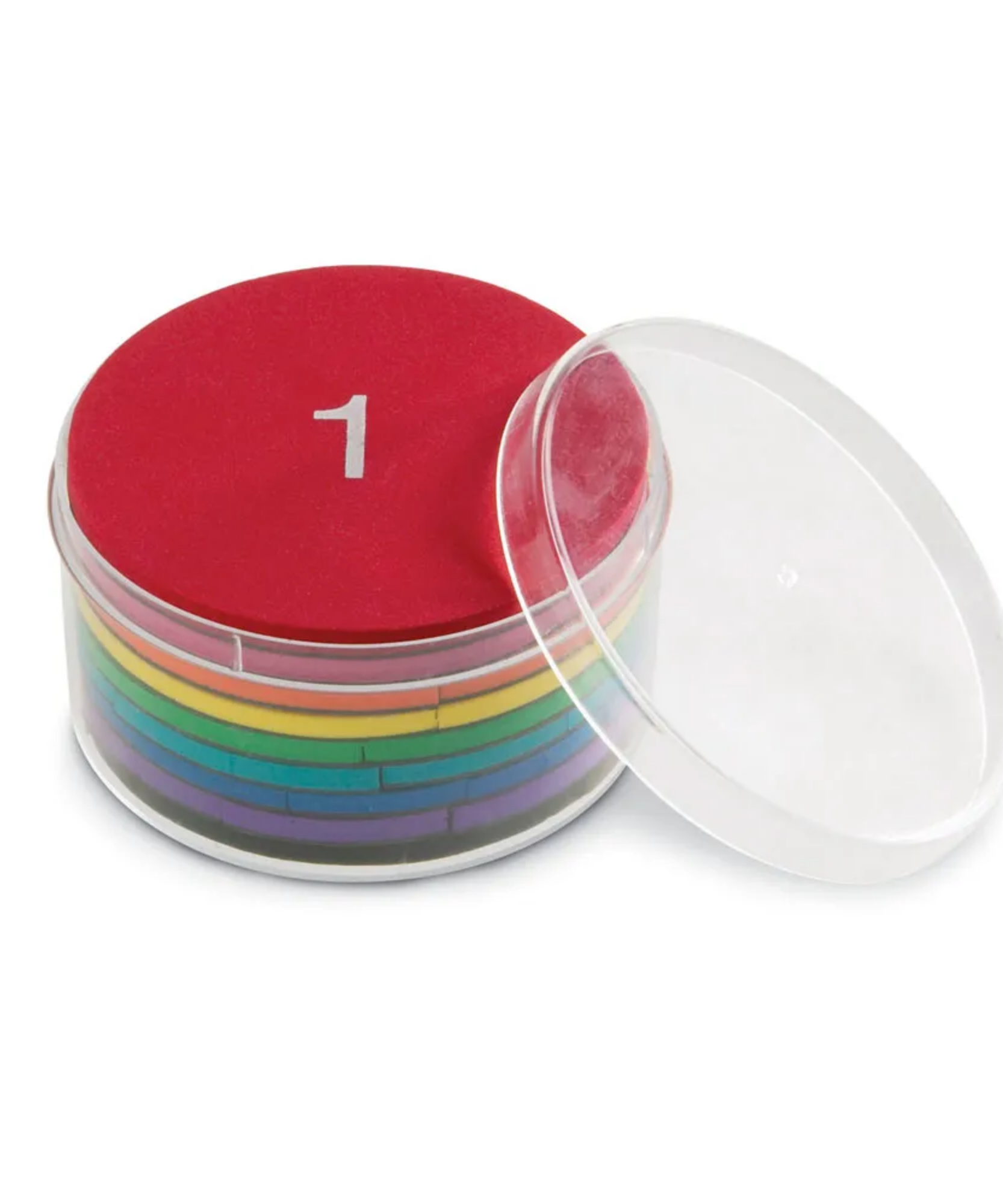 مجموعة دوائر قوس قزح من إسفنج مغناطيسي من Learning Resources، مجموعة تعلم الكسور للرياضيات العملية، مجموعة من 51 قطعة، للأعمار من 6 سنوات فما فوق