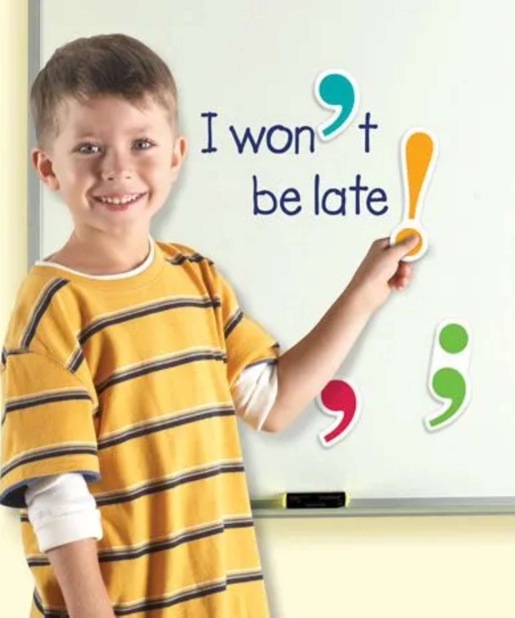 مجموعة علامات الترقيم المغناطيسية من Learning Resources، 40 علامة ترقيم مغناطيسية كبيرة للاستخدام على السبورة البيضاء، مثالية لممارسة SPAG في الفصول الدراسية، للأعمار من 5 إلى 9 سنوات