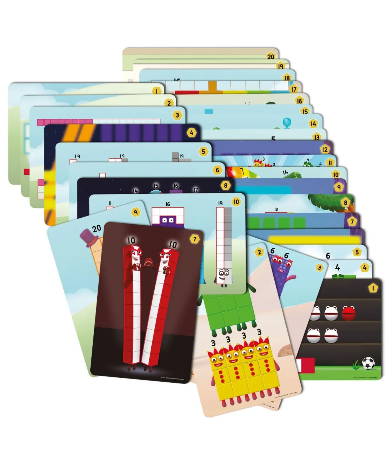 مجموعة أنشطة MathLink Cubes Numberblocks 11-20 من Learning Resources، لبناء مكعبات الأرقام، واستكشاف مهارات الرياضيات المبكرة، و30 نشاطًا ممتعًا، وتتضمن ملحقات وبطاقات شخصيات والمزيد