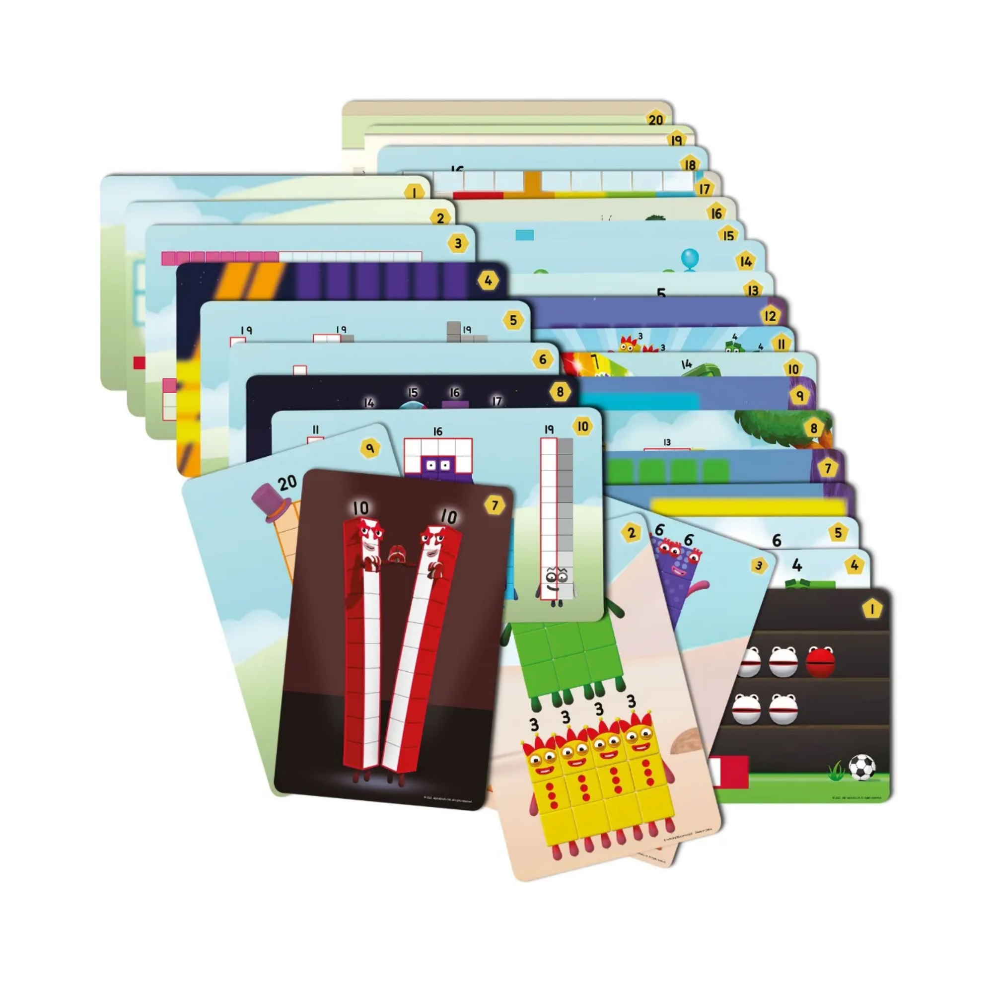 مجموعة أنشطة MathLink Cubes Numberblocks 11-20 من Learning Resources، لبناء مكعبات الأرقام، واستكشاف مهارات الرياضيات المبكرة، و30 نشاطًا ممتعًا، وتتضمن ملحقات وبطاقات شخصيات والمزيد