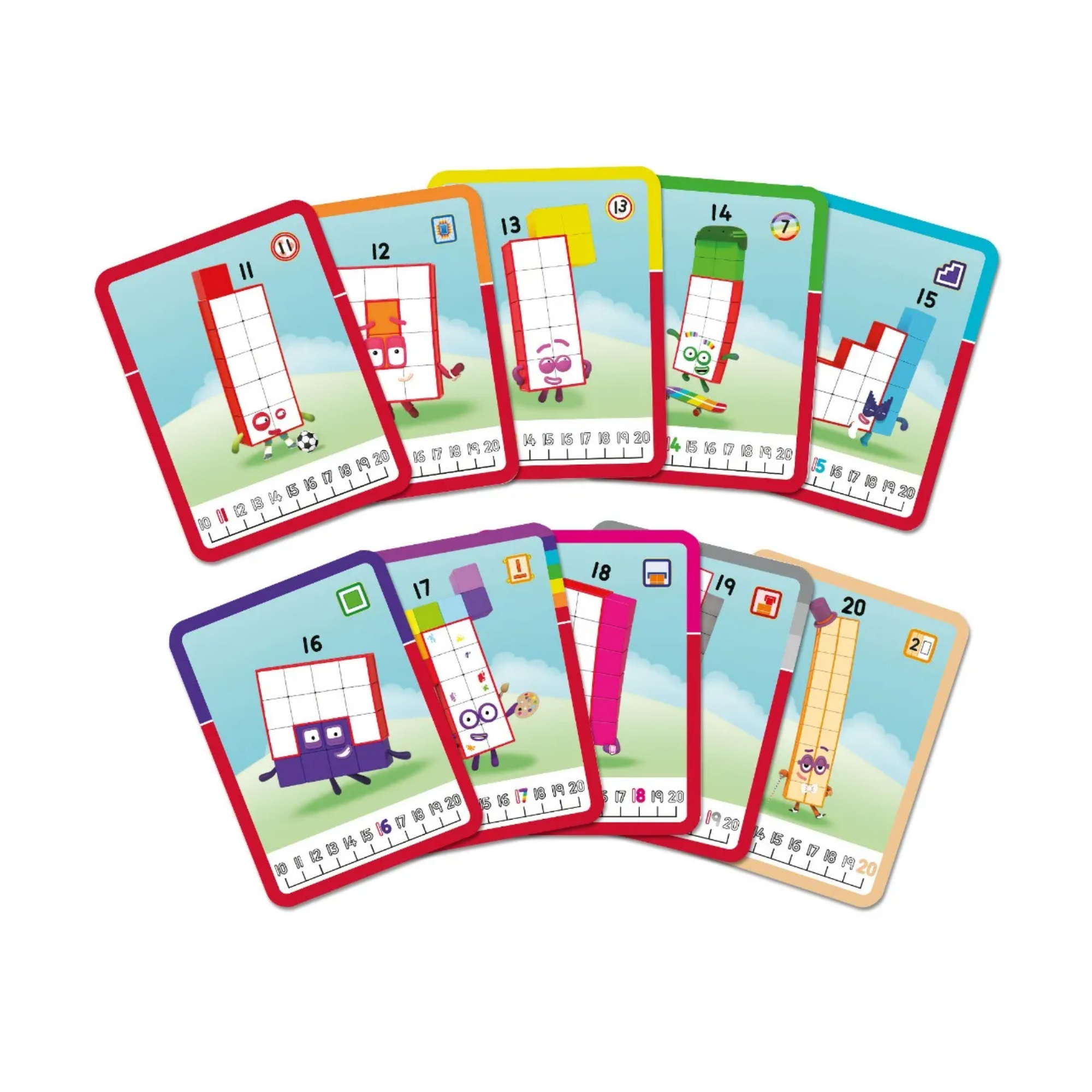 مجموعة أنشطة MathLink Cubes Numberblocks 11-20 من Learning Resources، لبناء مكعبات الأرقام، واستكشاف مهارات الرياضيات المبكرة، و30 نشاطًا ممتعًا، وتتضمن ملحقات وبطاقات شخصيات والمزيد