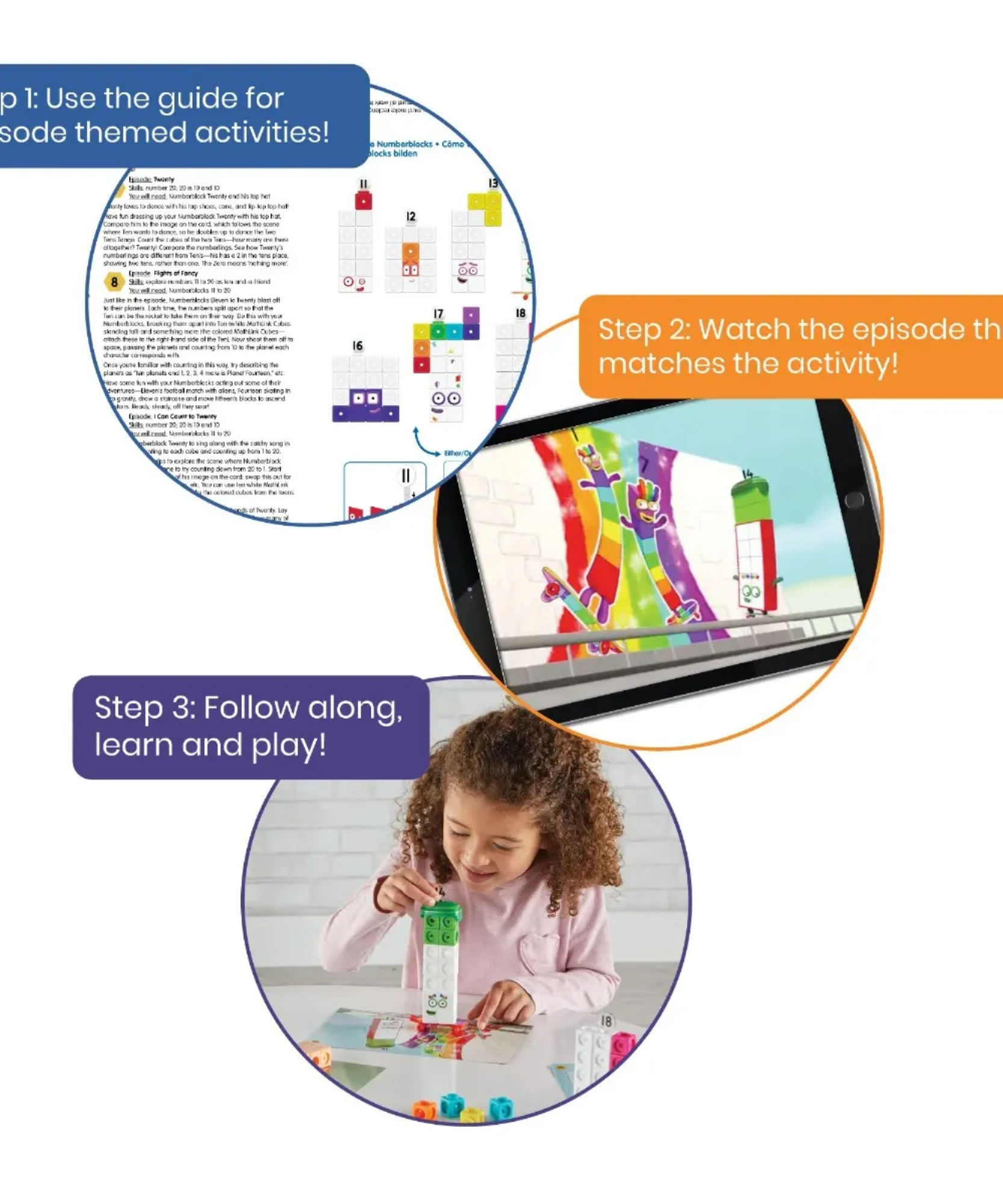 مجموعة أنشطة MathLink Cubes Numberblocks 11-20 من Learning Resources، لبناء مكعبات الأرقام، واستكشاف مهارات الرياضيات المبكرة، و30 نشاطًا ممتعًا، وتتضمن ملحقات وبطاقات شخصيات والمزيد