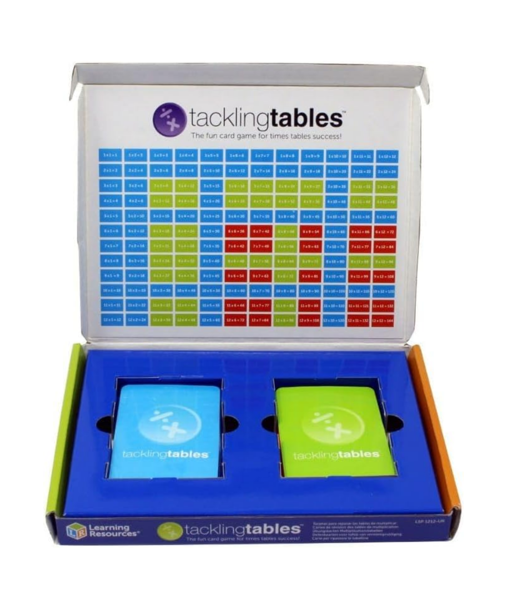Learning Resources TacklingTables Student Set, Fun Times Tables Card Game for Kids, Teacher-Developed Maths Resource, Includes 78 Cards & Times Tables Chart, Ideal for Home & Classroom Learning, Ages 6+