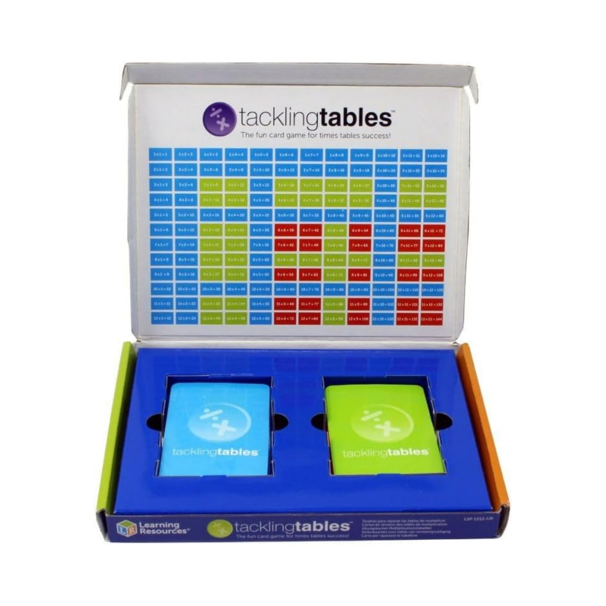 Learning Resources TacklingTables Student Set, Fun Times Tables Card Game for Kids, Teacher-Developed Maths Resource, Includes 78 Cards & Times Tables Chart, Ideal for Home & Classroom Learning, Ages 6+