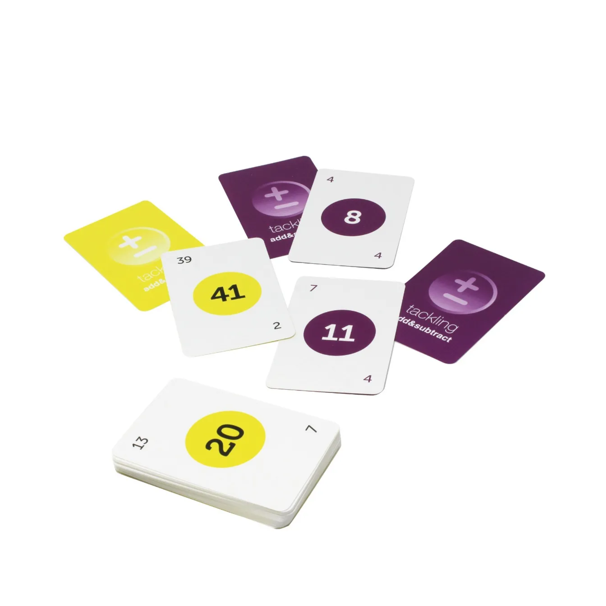 Learning Resources Tackling Add and Subtract Class Set, Maths Card Game for Building Mental Maths Fluency, Includes 10 Decks and Teacher Guide, Ages 5+