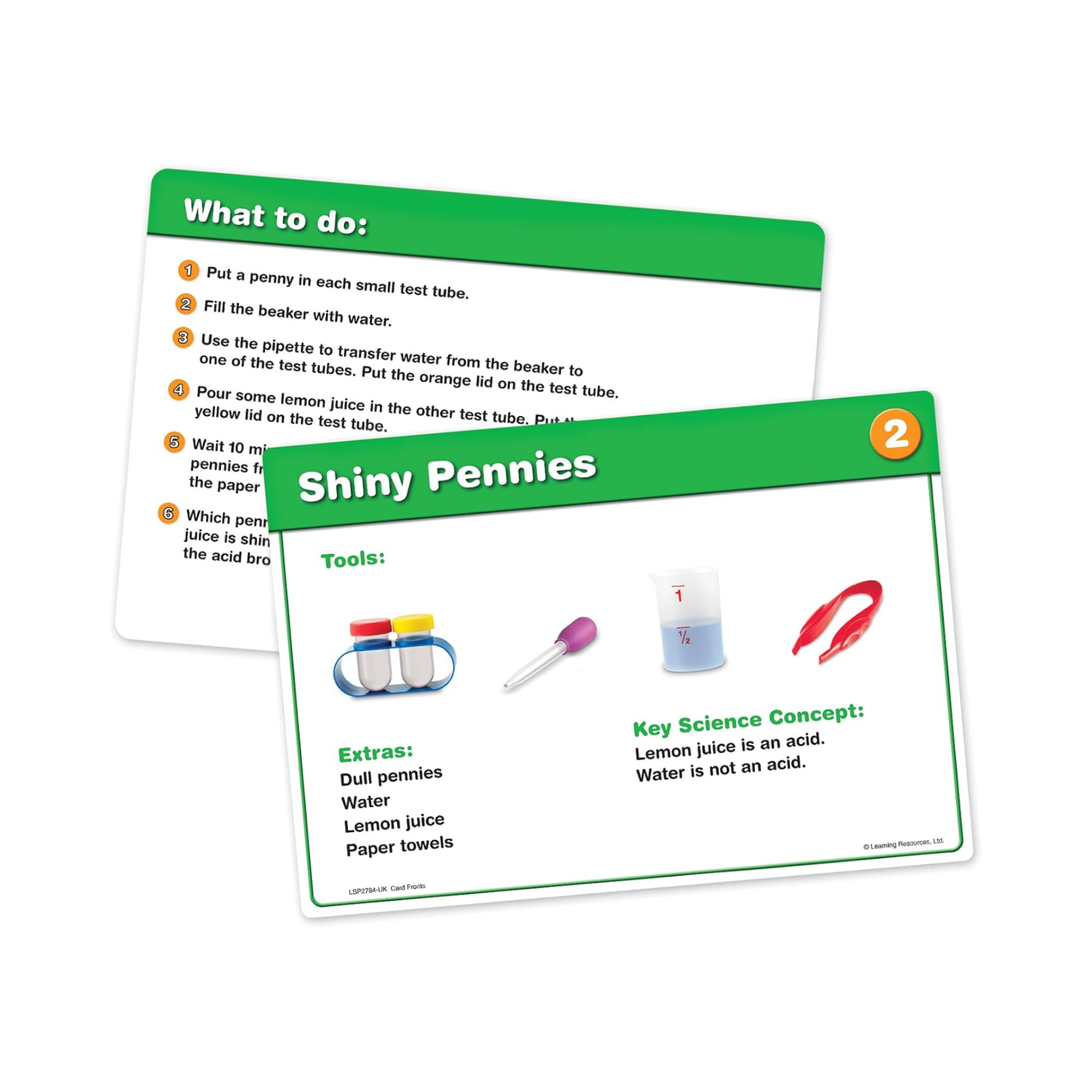 مجموعة مختبر العلوم الأساسية من Learning Resources®، أدوات علمية حقيقية للأطفال، تجارب عملية، تتضمن 10 بطاقات أنشطة، للأعمار من 3 سنوات فما فوق