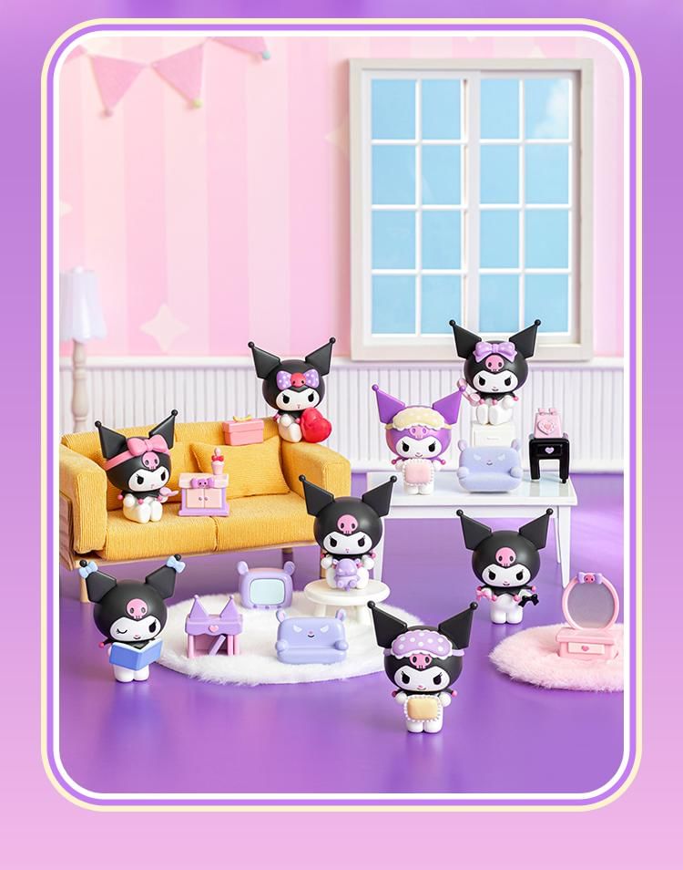 مجسم مويتش سانريو كورومي من سلسلة هابي هوليداي، صندوق أعمى، تمثال أنمي قابل للتجميع من مادة البولي فينيل كلوريد، لعبة غامضة بطول 12 سم مع 9 تصاميم (واحد منها سري نادر)، مناسب للأعمار من 15 عامًا فأكثر، مقتنيات وشخصيات