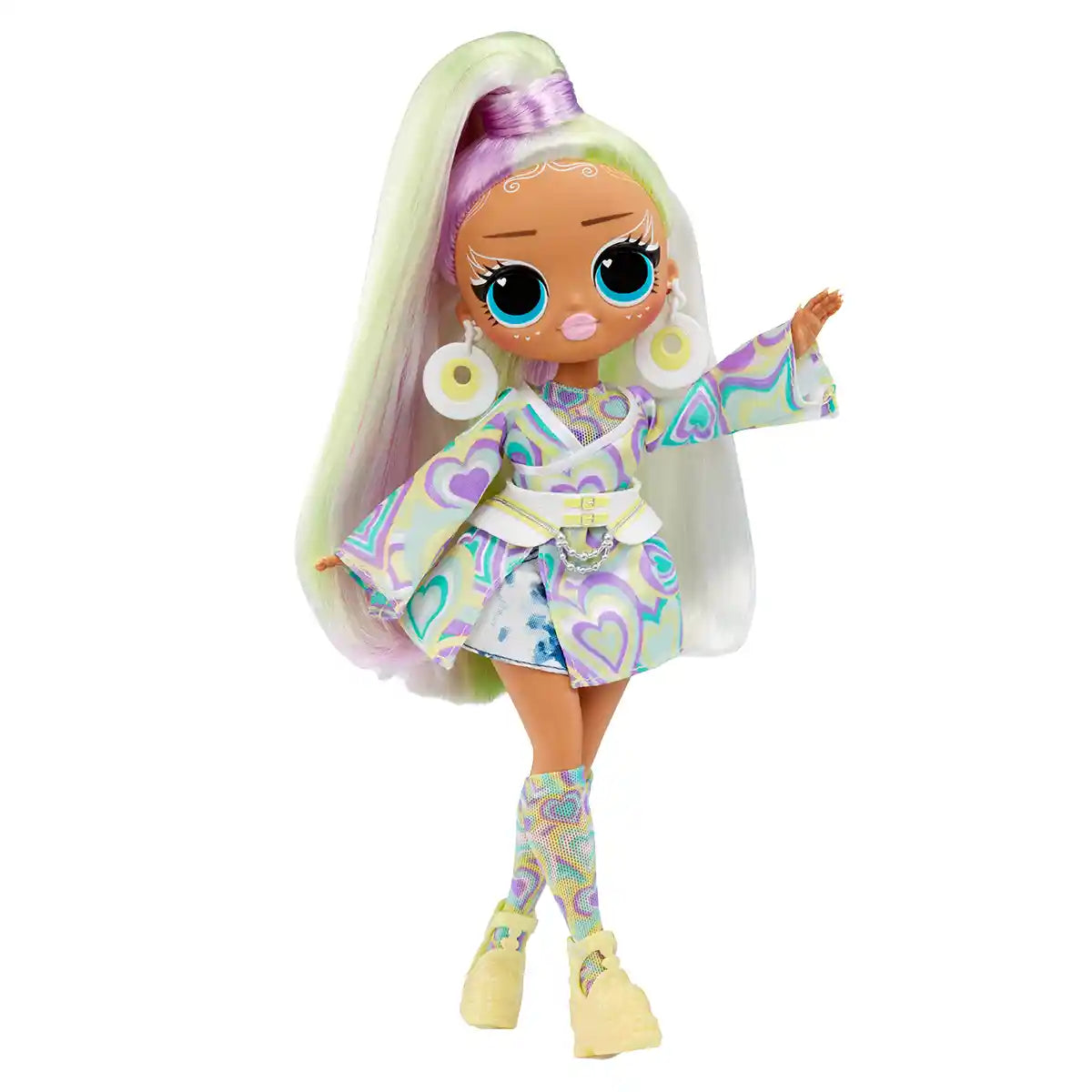 دمية صن رايز من إل أو إل سربرايز OMG Sunshine Makeover Fashion Doll Sunrise، شعر متغير اللون وأزياء، إكسسوارات أنيقة، دمية مفصلية للأطفال من سن 5 إلى 8 سنوات