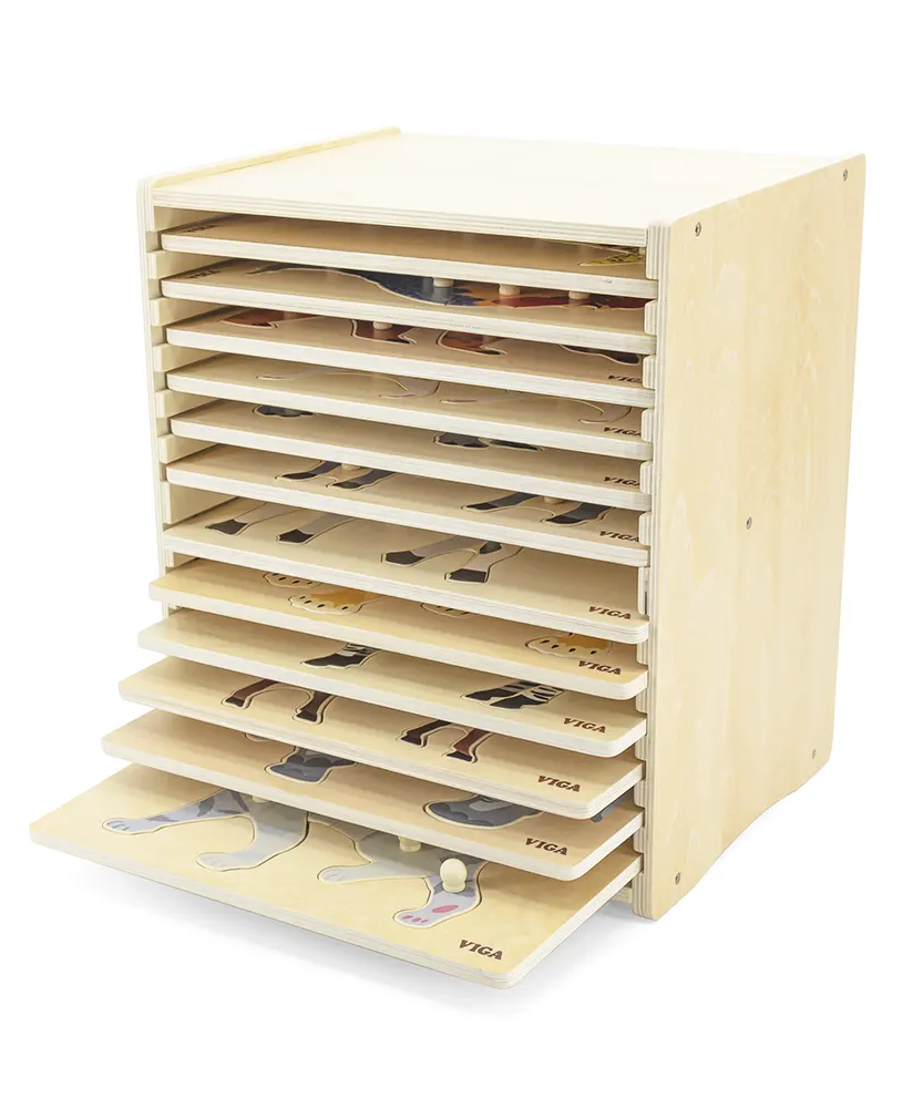 مجموعة فيجا من 12 قطعة، 8-9 قطع من أحجية المقابض، لعبة مونتيسوري الخشبية، تنمي المهارات الحسية والإدراكية والحركية الدقيقة، لعبة تعليمية للأطفال غير سامة وصديقة للبيئة، مناسبة للأولاد والبنات من سن 18 شهرًا فما فوق