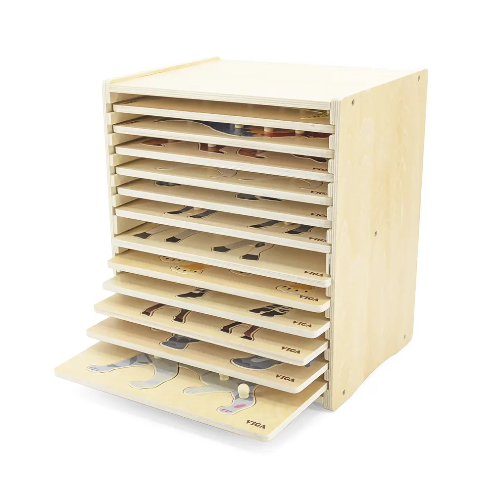 مجموعة فيجا من 12 قطعة، 8-9 قطع من أحجية المقابض، لعبة مونتيسوري الخشبية، تنمي المهارات الحسية والإدراكية والحركية الدقيقة، لعبة تعليمية للأطفال غير سامة وصديقة للبيئة، مناسبة للأولاد والبنات من سن 18 شهرًا فما فوق