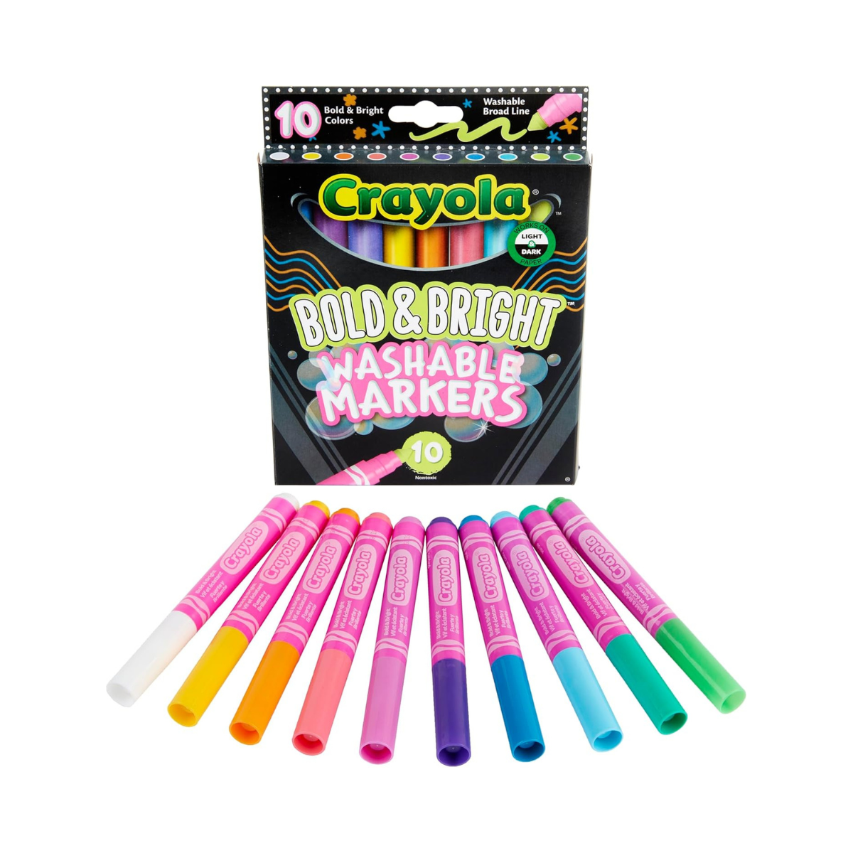 Crayola - Broad Line Marker, Bold & Bright - 10 count