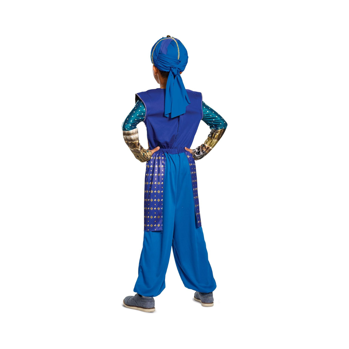 Disguise Disney Genie Aladdin Boys' Costume, Blue, Small (4-6)