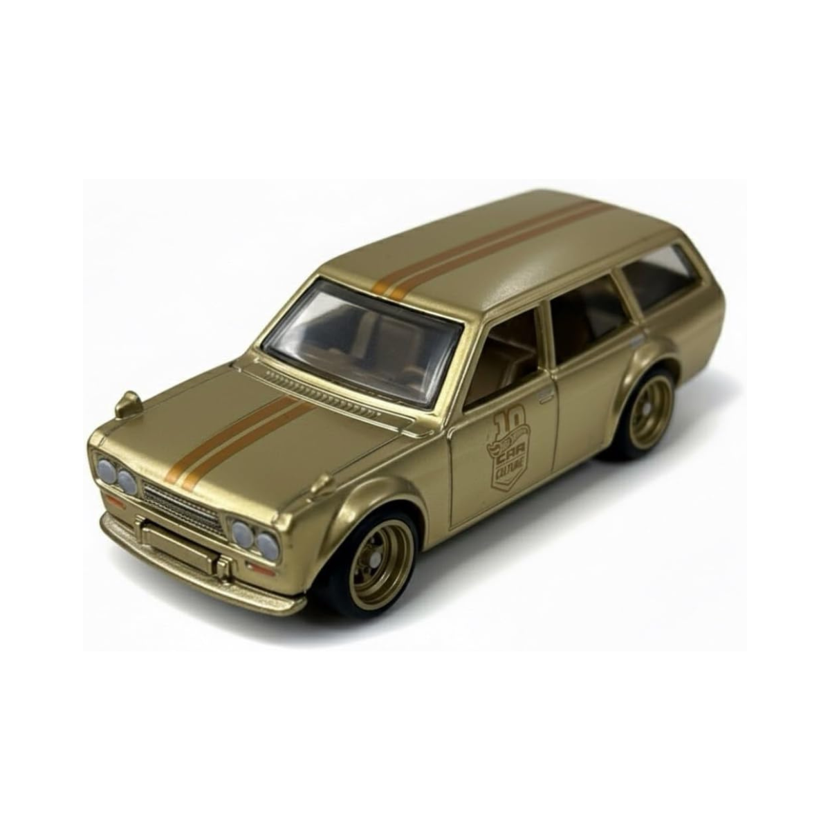 Hot Wheels Premium Japan Historics Gold Datsun 510, 1:64 Scale Die-Cast Collectible Car, Limited Edition 0/5 Chase JKF14