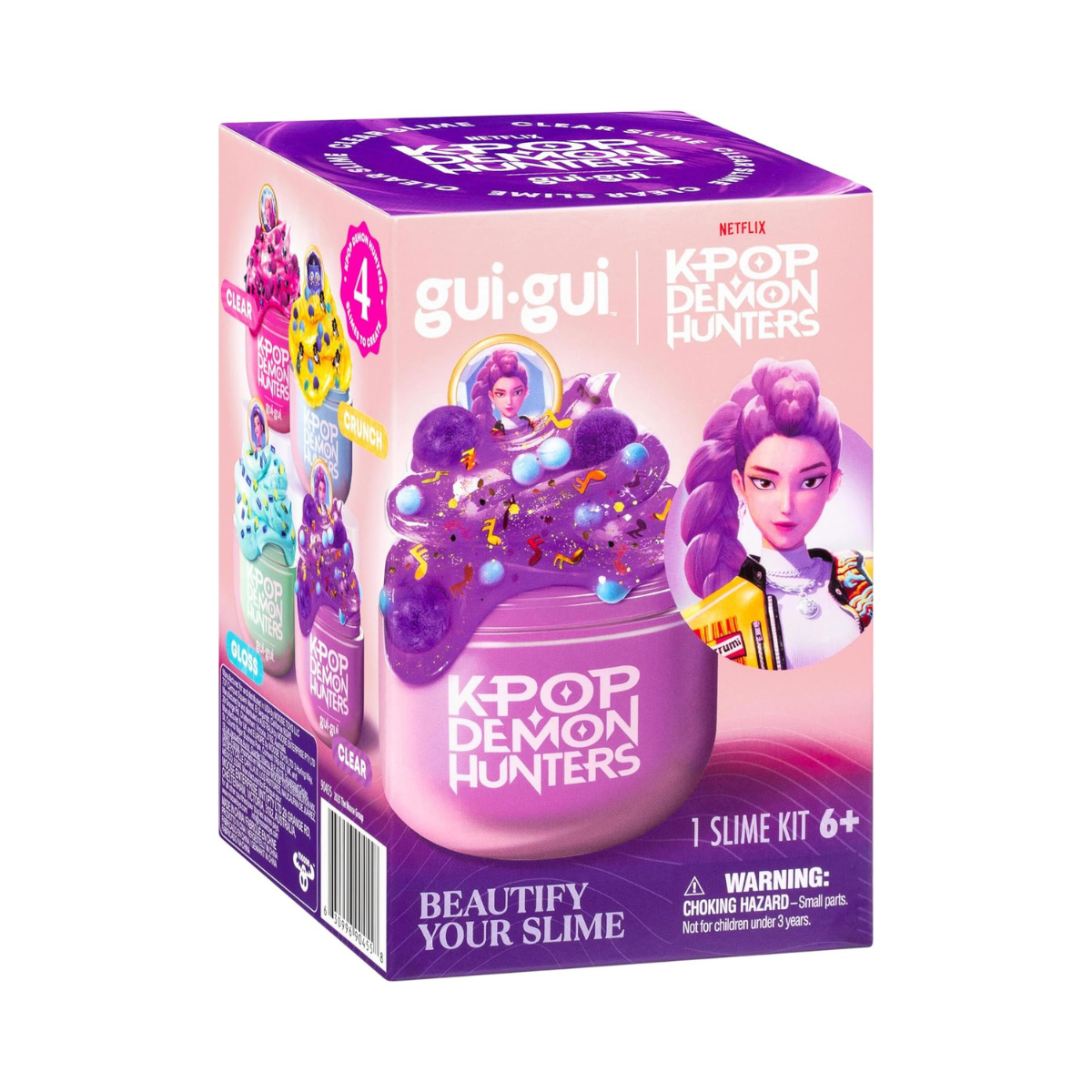 Gui Gui Slime K-Pop Demon Hunters Rumi Edition, Clear Transparent Scented Slime with Mystery Collectible, Creative Sensory Toy for Kids, Ages 6+