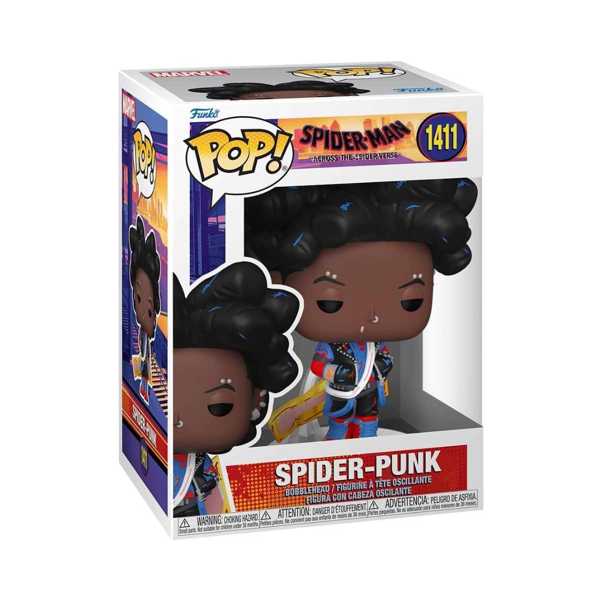 Funko Pop! Marvel: Spider-man Across the Spider-Verse - Spider-Punk - Unmasked - Collectable Vinyl Figure - Gift Idea - Official Merchandise - Toys for Kids & Adults - Movies Fans