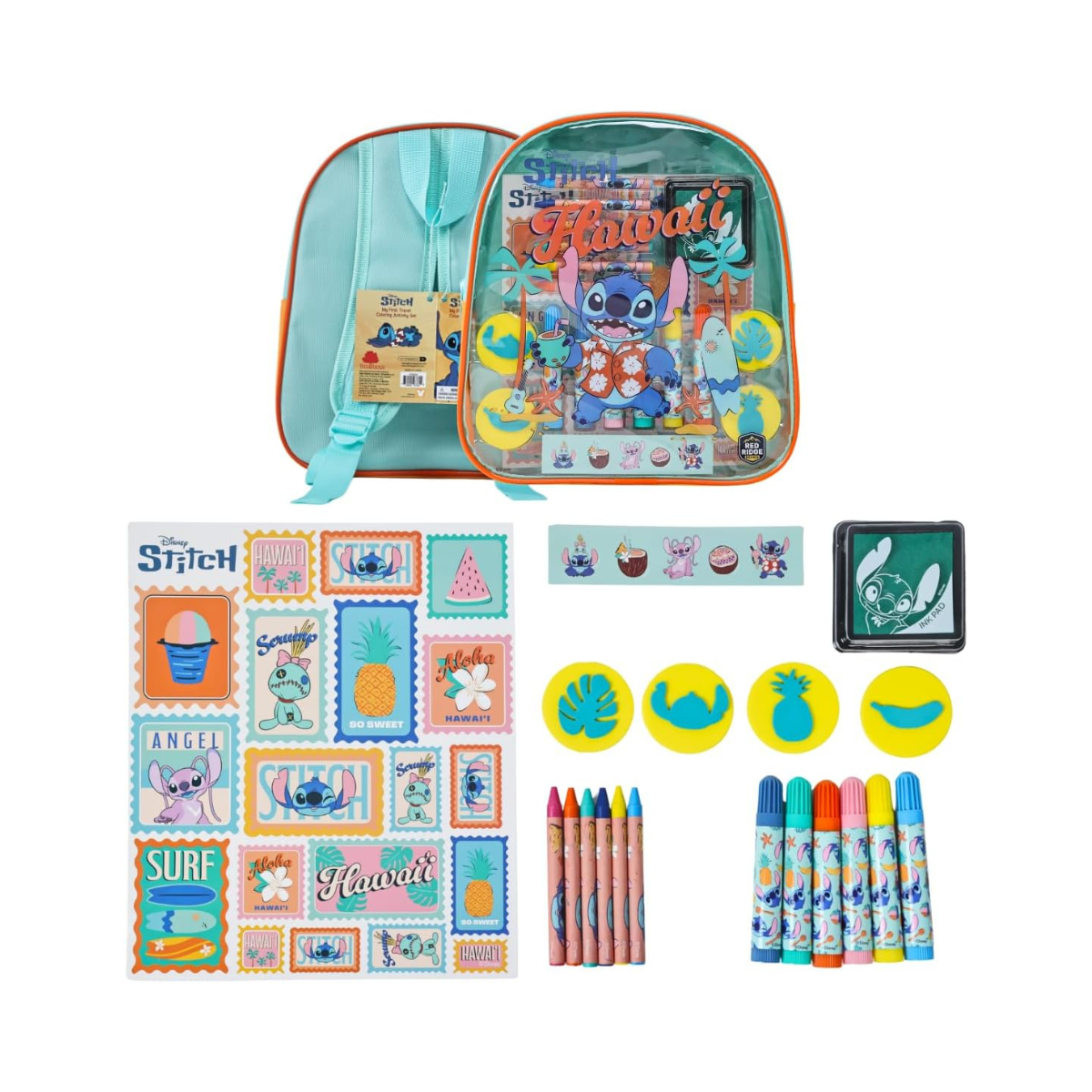 Disney Stitch My First Travel Coloring & Activity Set| Art & Craft Kit | Learning & Activity Set | Travel Fun | Age 3+