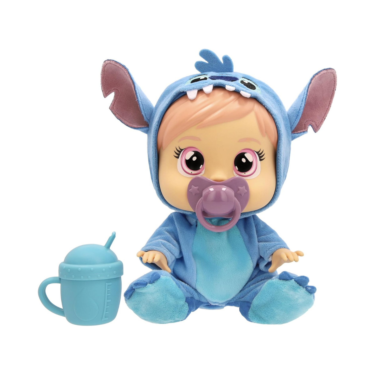 Cry Babies Loving Care Disney Stitch, Comes with Stitch Costume, Includes Accessories, Baby Doll, Pretend Play, Roleplay, 1 Years+