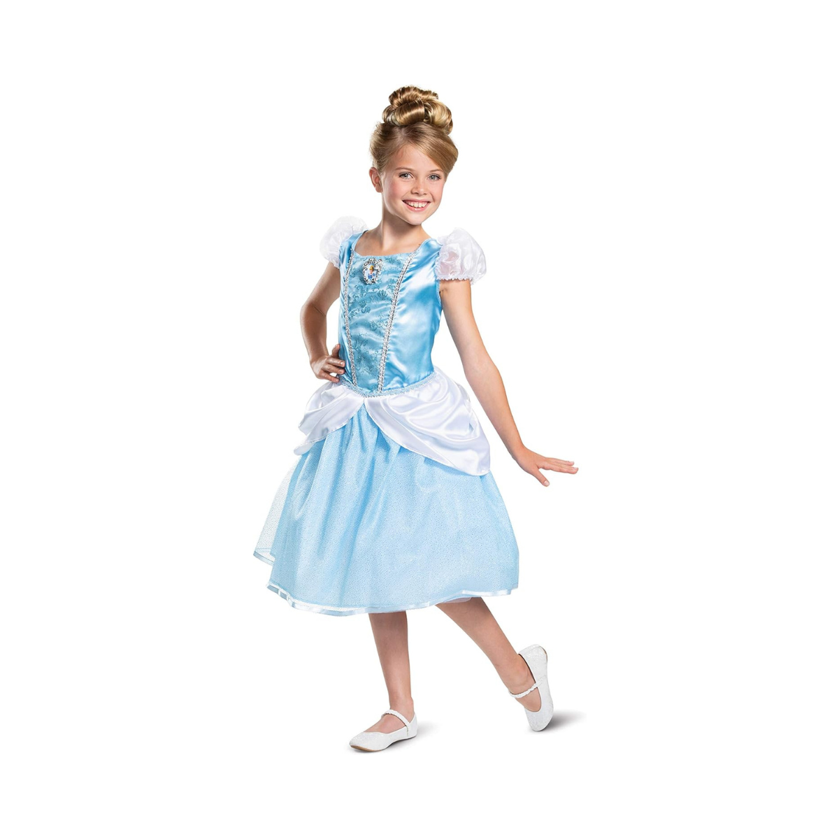 Disney Princess Cinderella Classic Girls' Costume, Blue