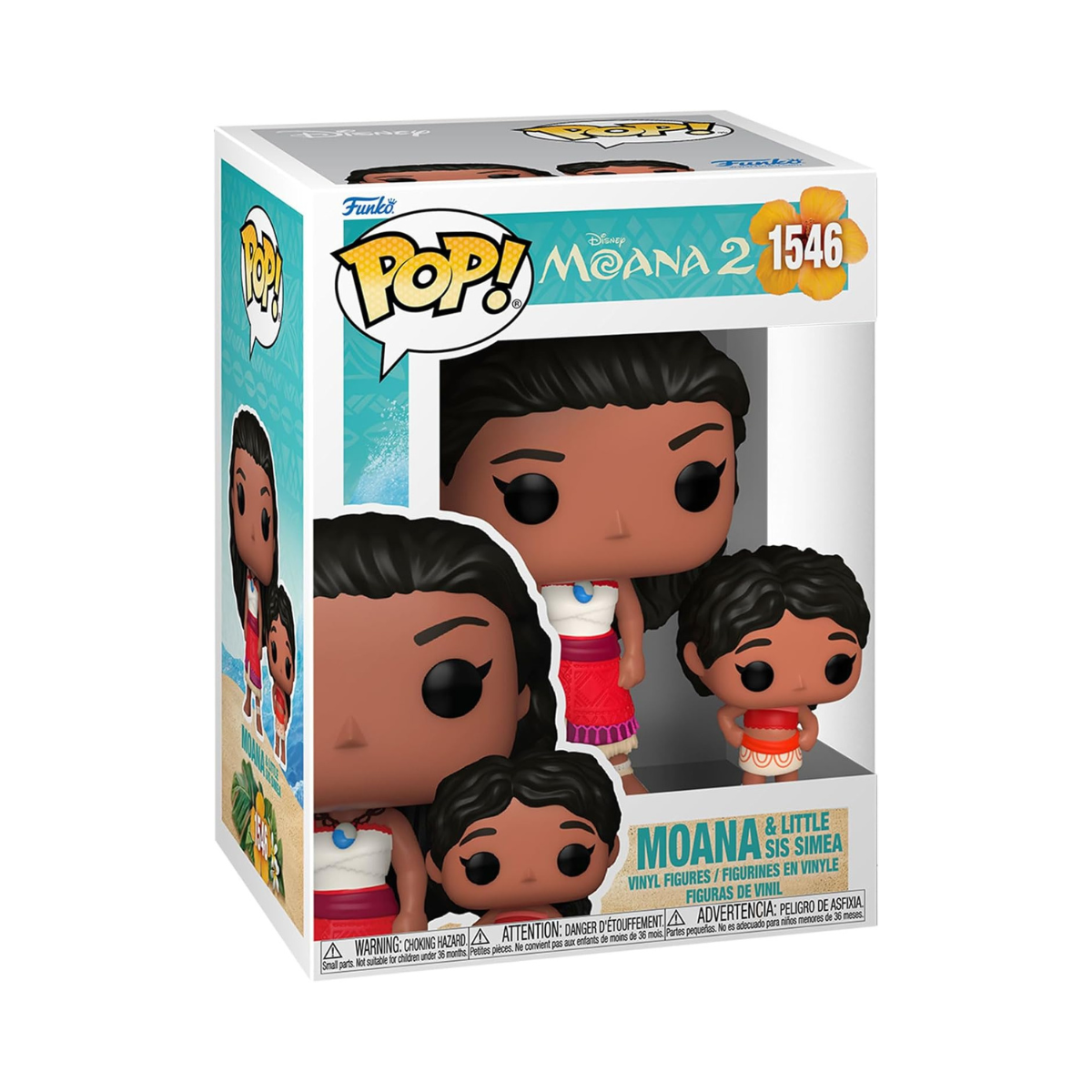 Funko Pop! & Buddy: Moana 2 - Moana & Simea - Collectable Vinyl Figure - Gift Idea - Official Merchandise - Toys for Kids & Adults - Movies Fans - Model Figure for Collectors and Display