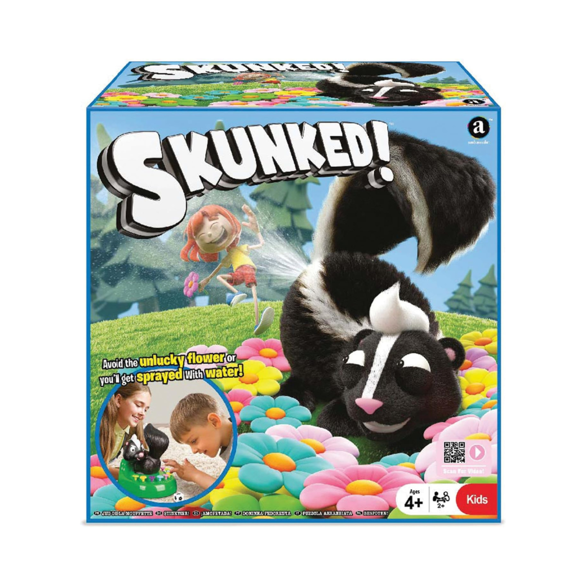 Merchant Ambassador Skunned! Kids Dice Rolling and luck game! Funny Surprise Water Spray! Kids action game!Age 6 & Above! Girls and Boys