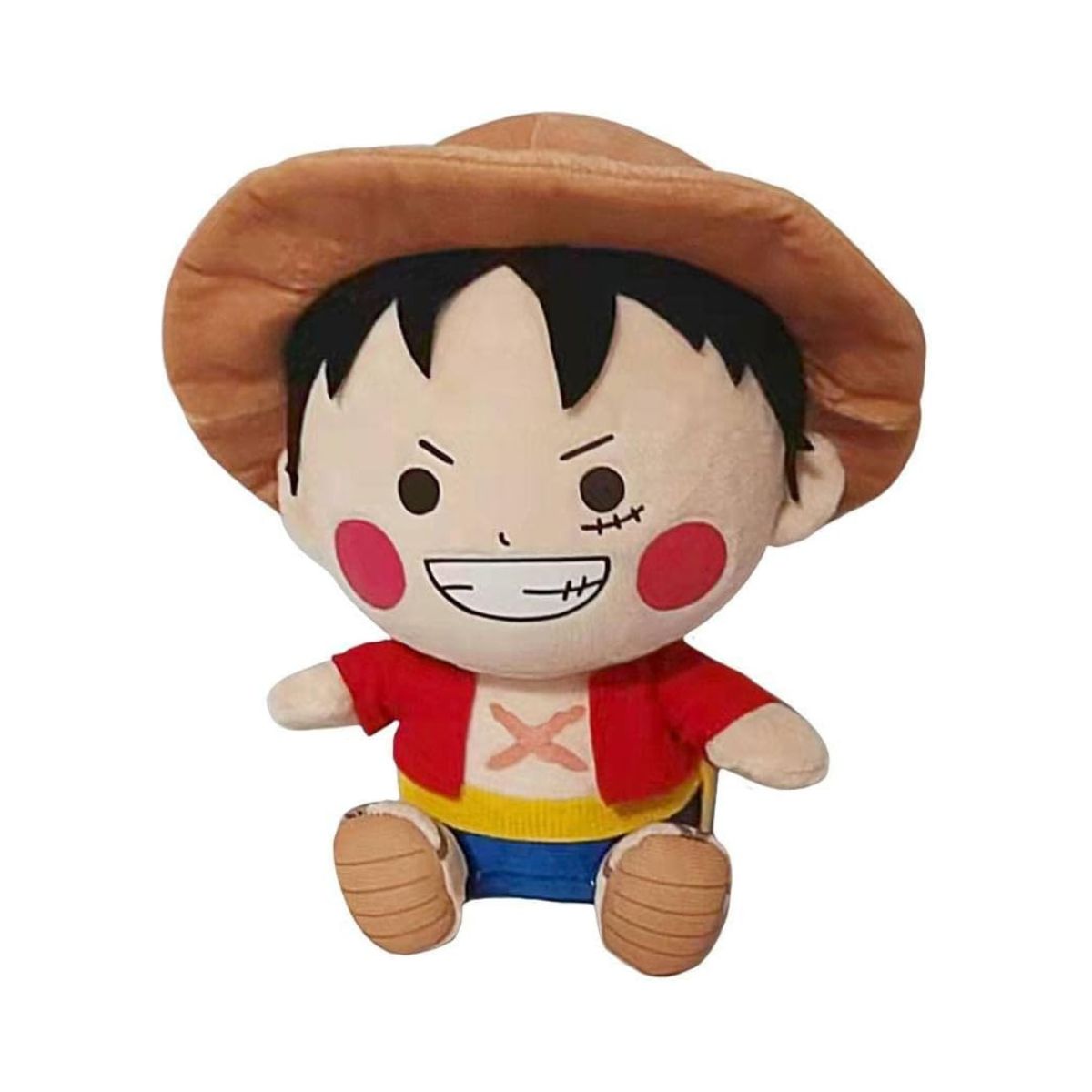 Sakami One Piece Monkey D. Luffy Plush Figure 25cm, Official Anime Stuffed Toy Collectible, Soft Plush for Kids & One Piece Fans