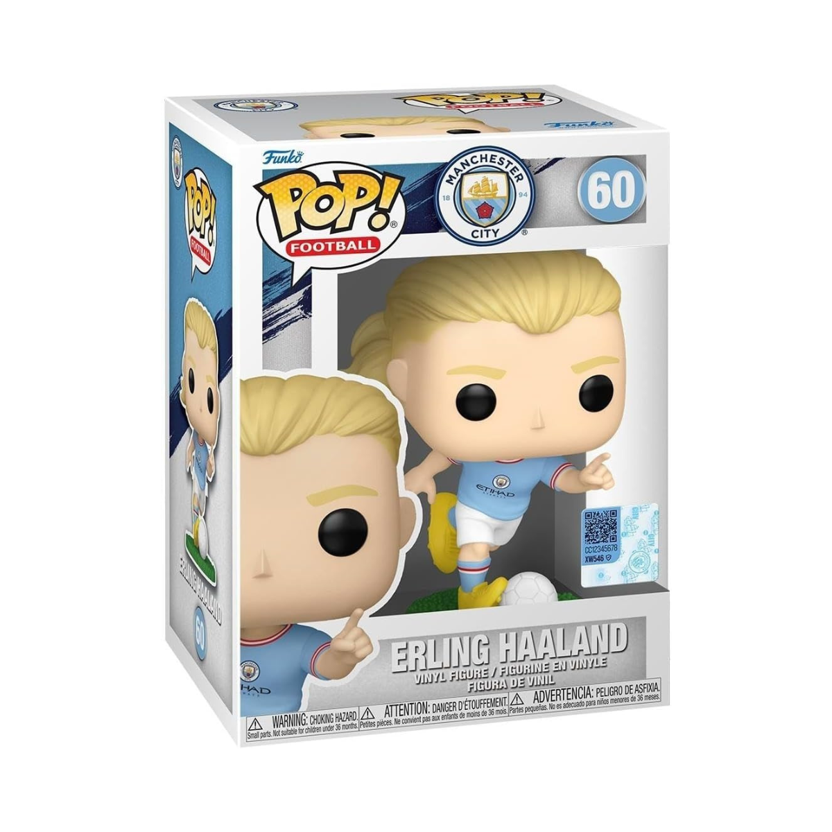 Funko Pop! Football: Mancity - Erling Haaland - Manchester City FC - Collectable Vinyl Figure - Gift Idea - Official Merchandise - Toys for Kids & Adults - Sports Fans - Model Figure for Collectors