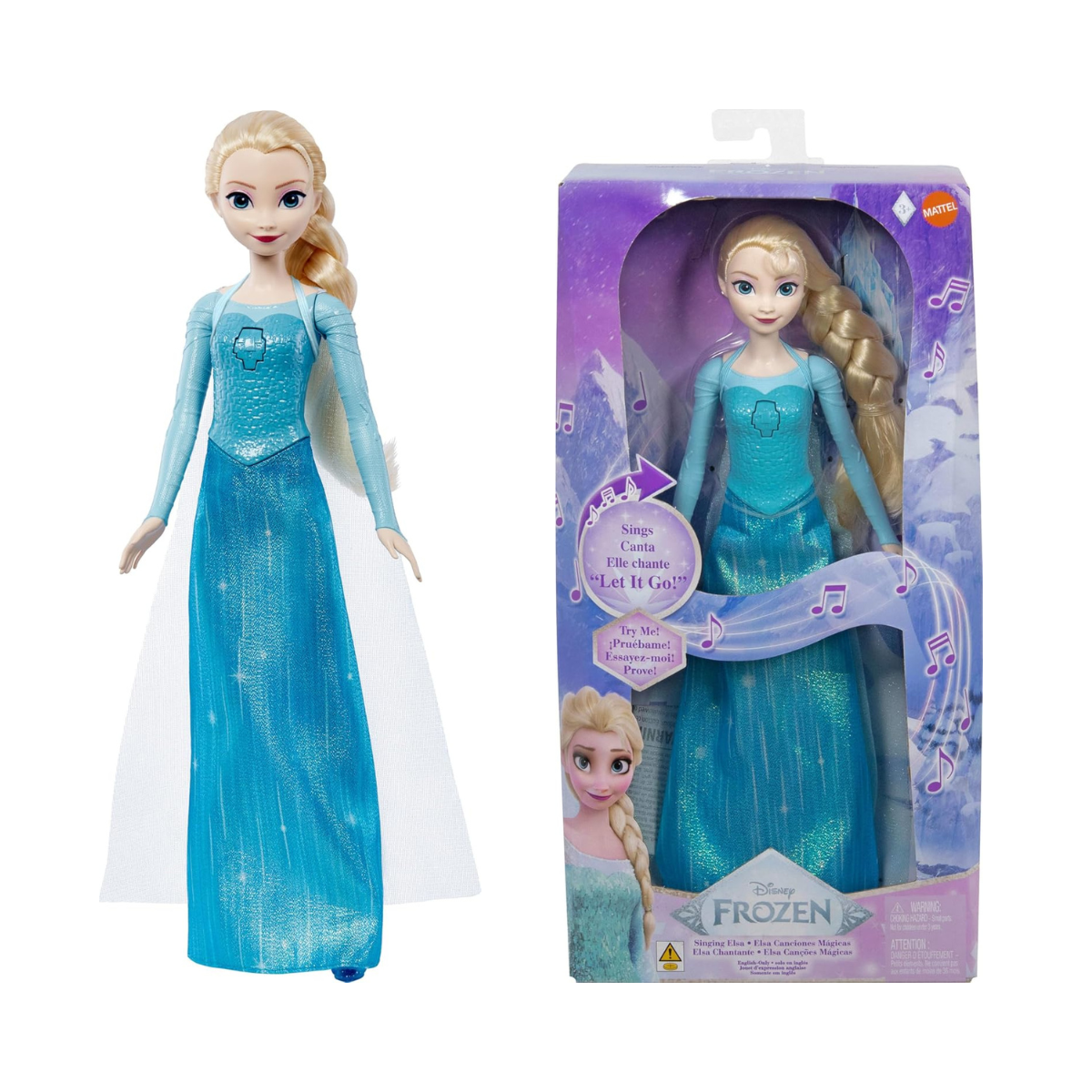 Disney Frozen Toys, Singing Elsa Doll in Signature Clothing, Sings “Let It Go” from the Disney Movie Frozen, Gifts for Kids