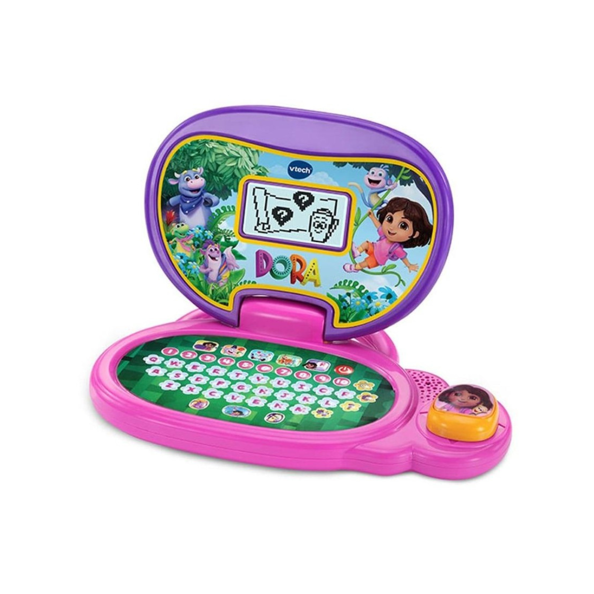 VTech Dora More to Explore Learning Laptop for Kids, Interactive Educational Toy with Backlit LCD Screen, QWERTY Keyboard, English & Spanish Learning Activities, Ages 3+
