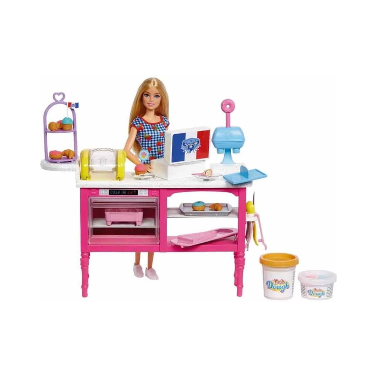 Barbie Doll and Accessories, “Malibu” Doll and 18 Pastry-Making Pieces, It Takes Two Café