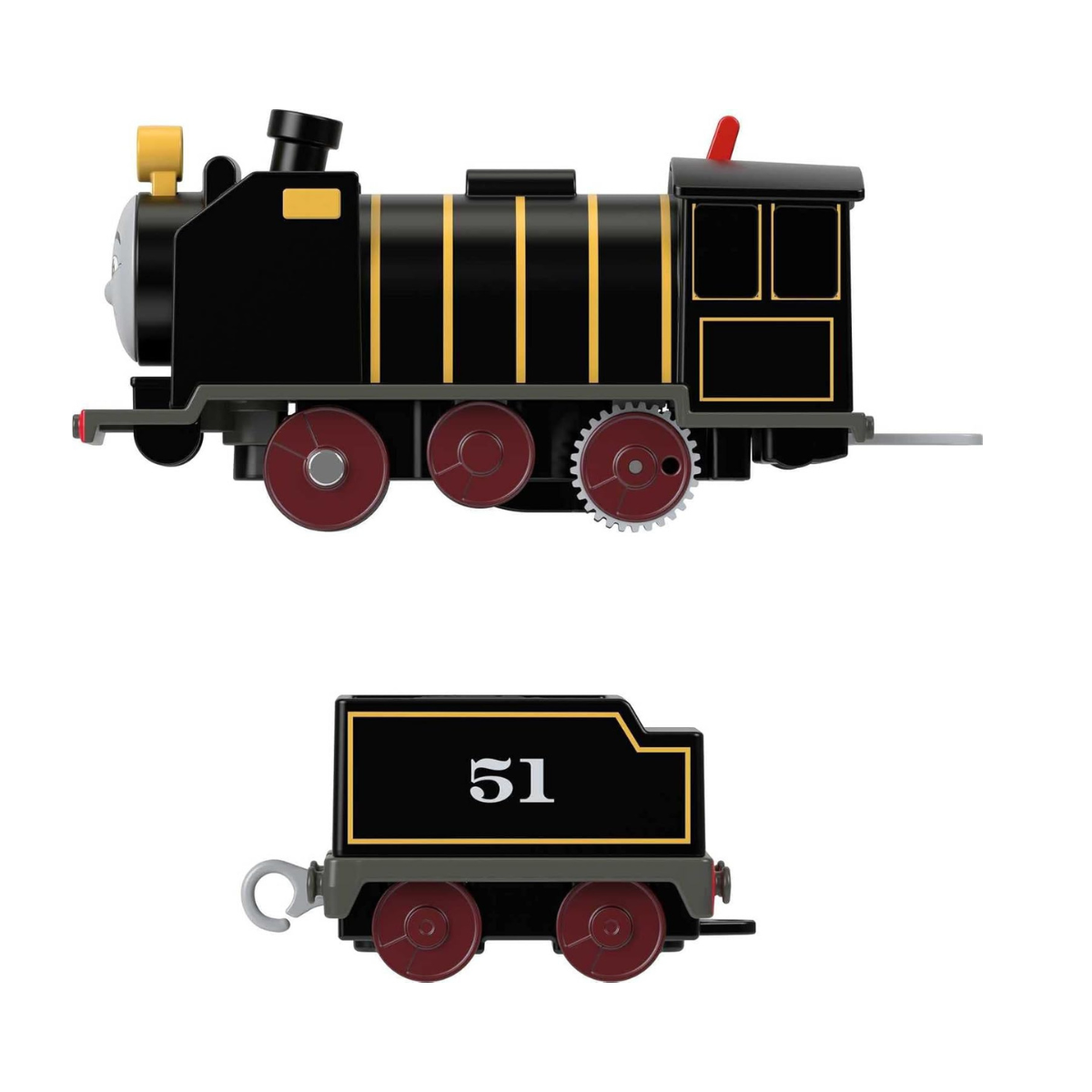 Thomas & Friends Motorized Toy Train Hiro Battery-Powered Engine with Tender for Preschool Pretend Play Ages 3+ Years