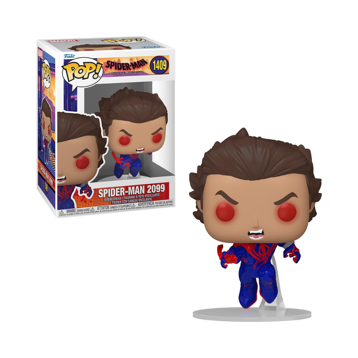 Funko Pop! Marvel: Spider-man Across the Spider-Verse - SM2099-2099 - Unmasked - Collectable Vinyl Figure - Gift Idea - Official Merchandise - Toys for Kids & Adults - Movies Fans