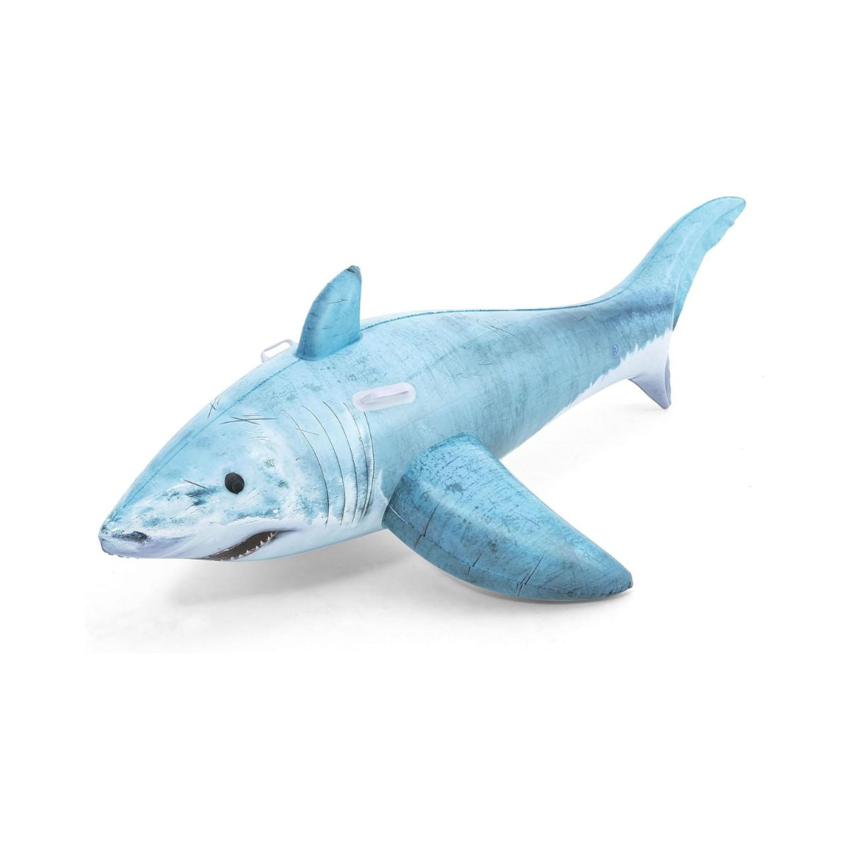 Bestway Realistic Shark Rider 183X102 Inflatable Water Float Ride on, Multicolor