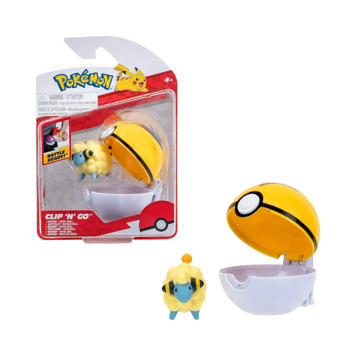 Pokemon Clip N Go - Mareep + Level Ball