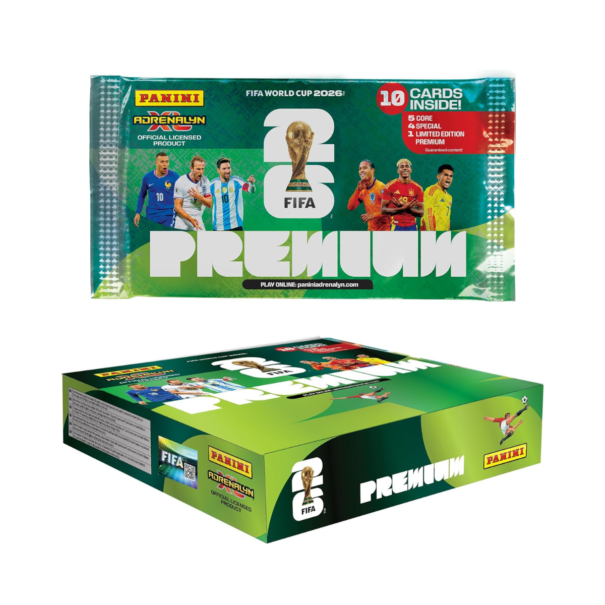 Panini FIFA World Cup 2026 Adrenalyn XL Premium Trading Cards Packet, Kiddy Zone Panini FIFA World Cup 2026 Adrenalyn XL Premium Trading Cards Packet, Kiddy Zone