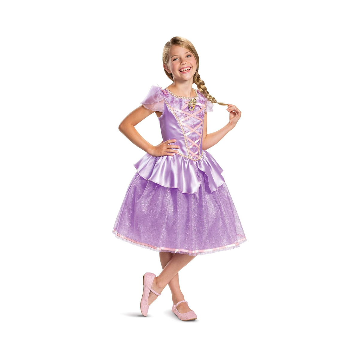 Disguise Disney Princess Rapunzel Classic Girls' Costume, Purple
