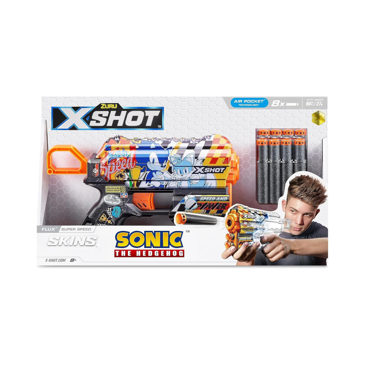 XShot Skins Flux Sonic (S1) (8Darts) Super Speed