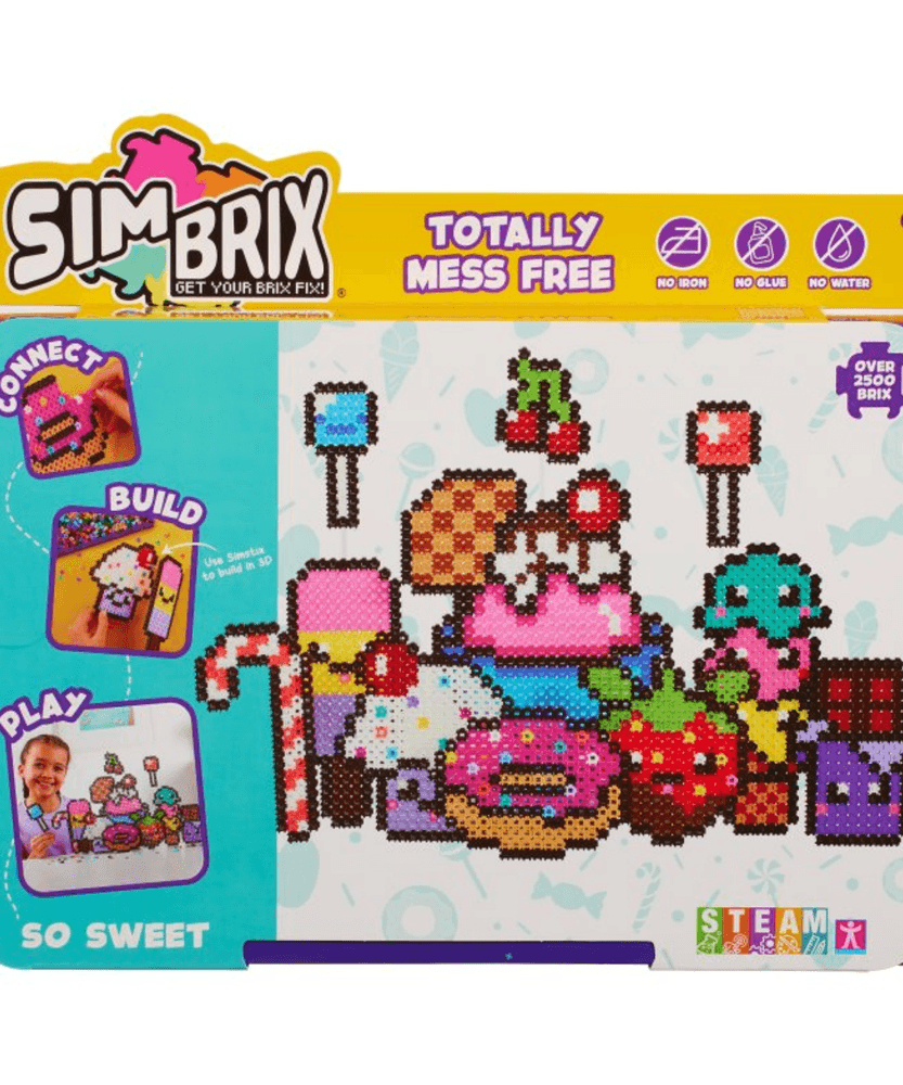 Character Options Simbrix Connect & Wow So Sweet Pack with 2500+ brix, 2D & 3D Pixel Arts and Crafts Construction Toy, Creative & Imaginative STEAM Building Toy for Boys & Girls Ages 5+