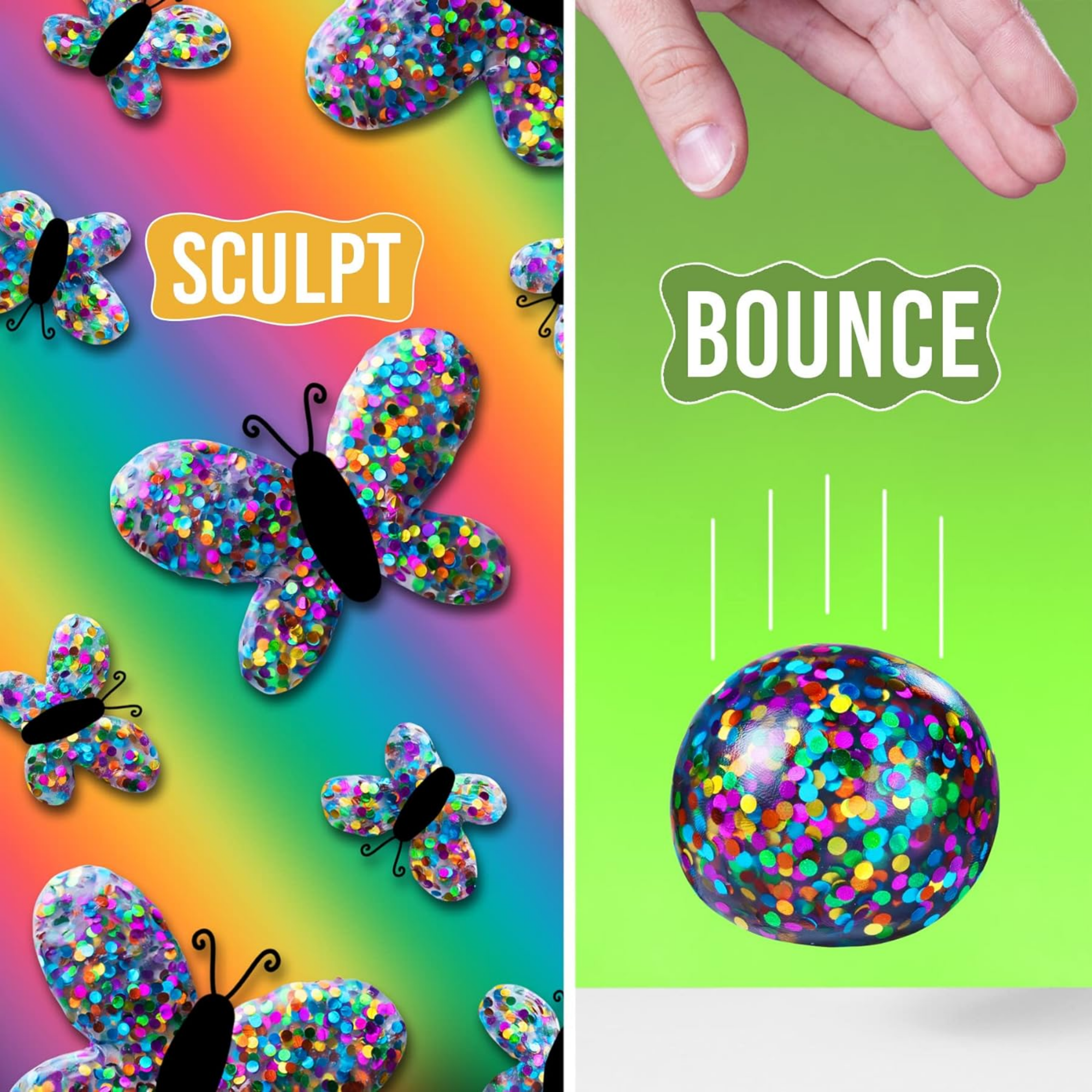 معجون آرون المجنون للتفكير المرير الاجتماعي، علبة 4 بوصات مع 90 جرامًا من معجون اللعب الحسي غير السام الذي لا يجف أبدًا، لعبة فيدجيت إبداعية ناعمة الملمس للأولاد والبنات من سن 3 سنوات فما فوق