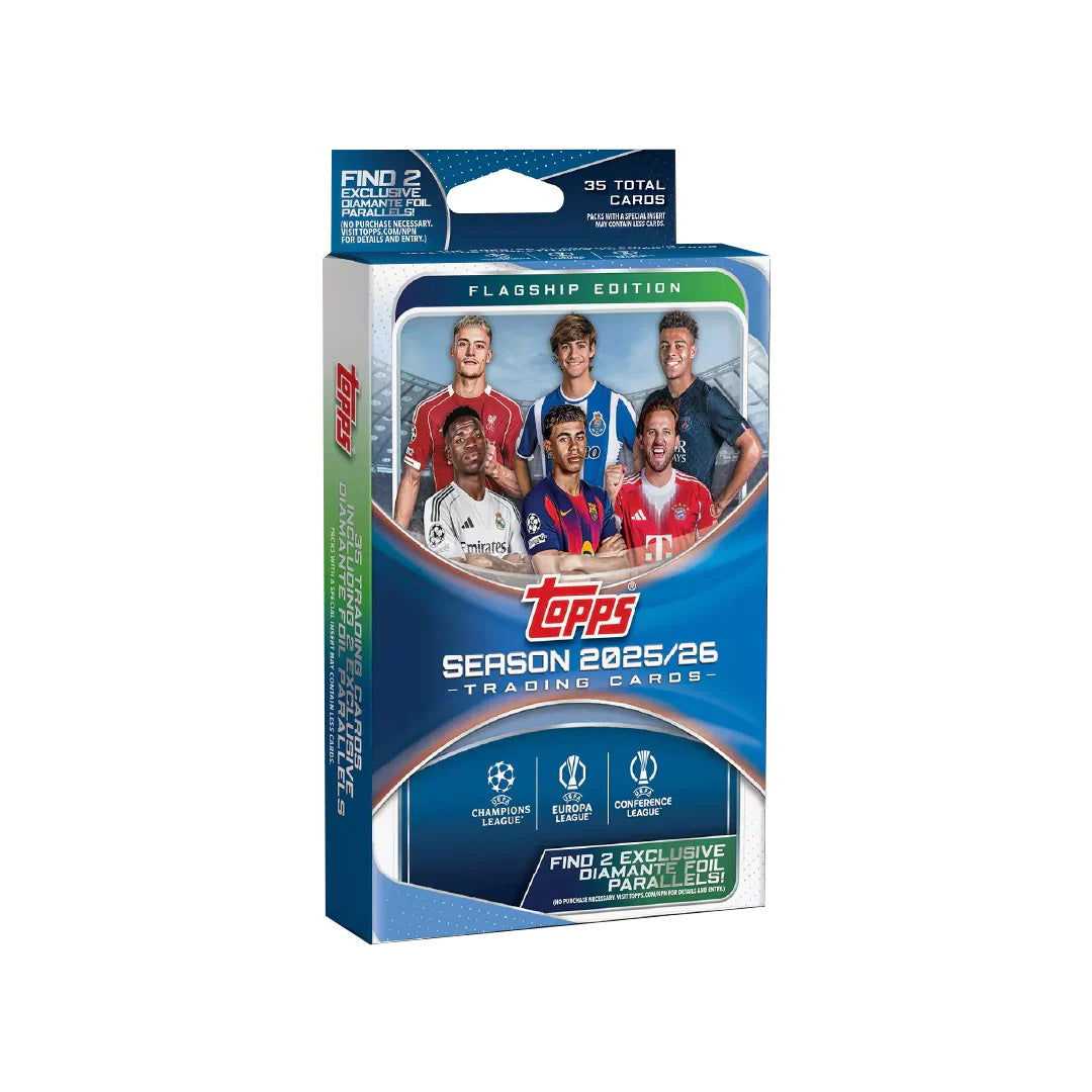 Topps UEFA Club Competitions 2025–26 Hanger Box Official Football Trading Cards