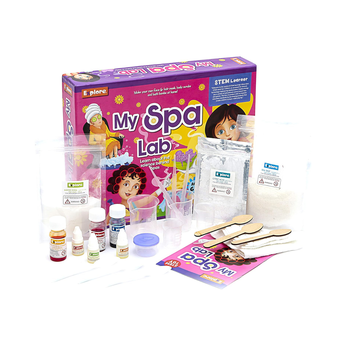 Explore Stem Learner My Spa Lab Learning and Educational DIY Activity Toy Kit, STEM Science Fundamentals Kit for Girls, Ages 6+